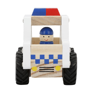 Wooden Mini Police Car