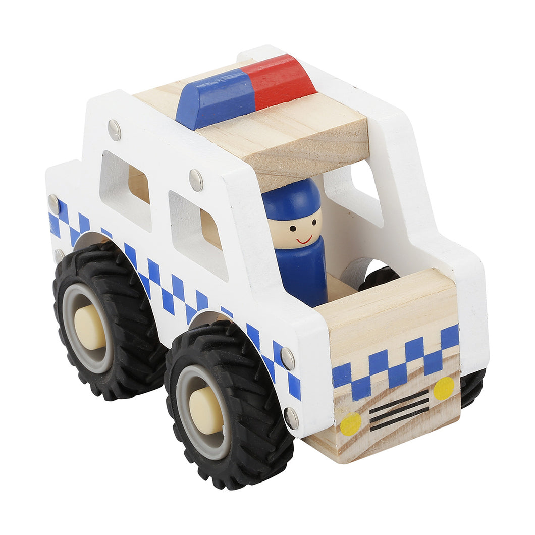 Wooden Mini Police Car
