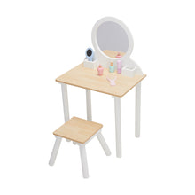 Load image into Gallery viewer, Wooden Vanity Set with Stool
