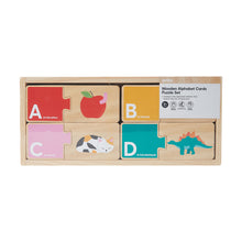 Load image into Gallery viewer, Wooden Alphabet Cards Puzzle Set
