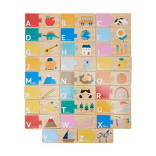 Load image into Gallery viewer, Wooden Alphabet Cards Puzzle Set
