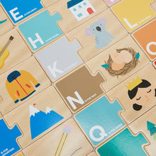 Load image into Gallery viewer, Wooden Alphabet Cards Puzzle Set
