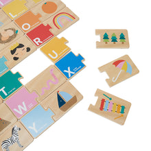 Load image into Gallery viewer, Wooden Alphabet Cards Puzzle Set
